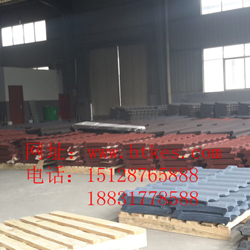 杭州富陽彩石金屬瓦設備案例1